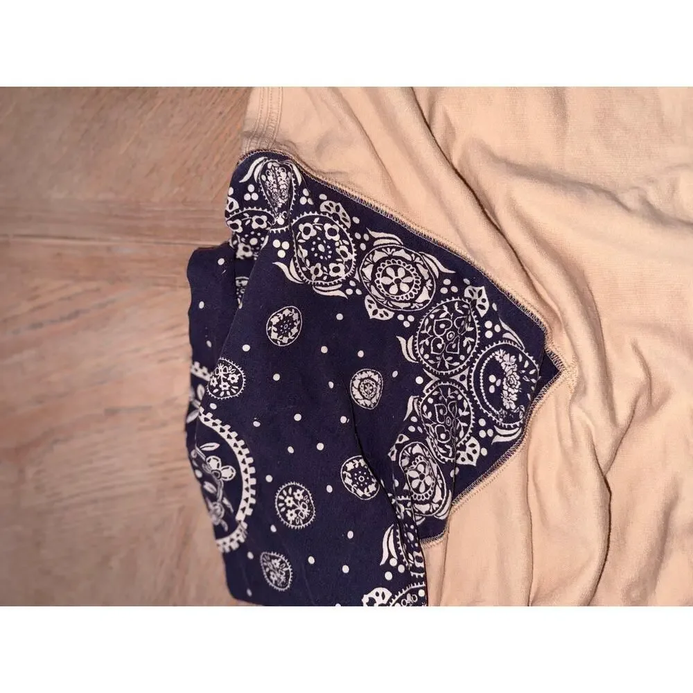 Free People James Pullover sweatshirt with bandana size xs